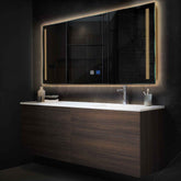 Espejo LED Rectangular | Botones táctiles | Función antivaho | Luz blanca cálida - Reyze Seria Minimal Model 7